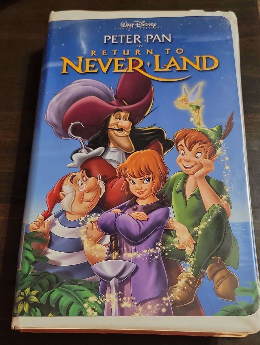 Disney Blue Peter Pan Return to Never Land VHS Movie